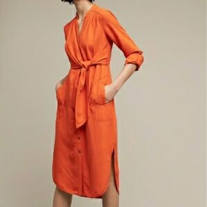 Anthroplogie Mauve Araceli Shirt Dress